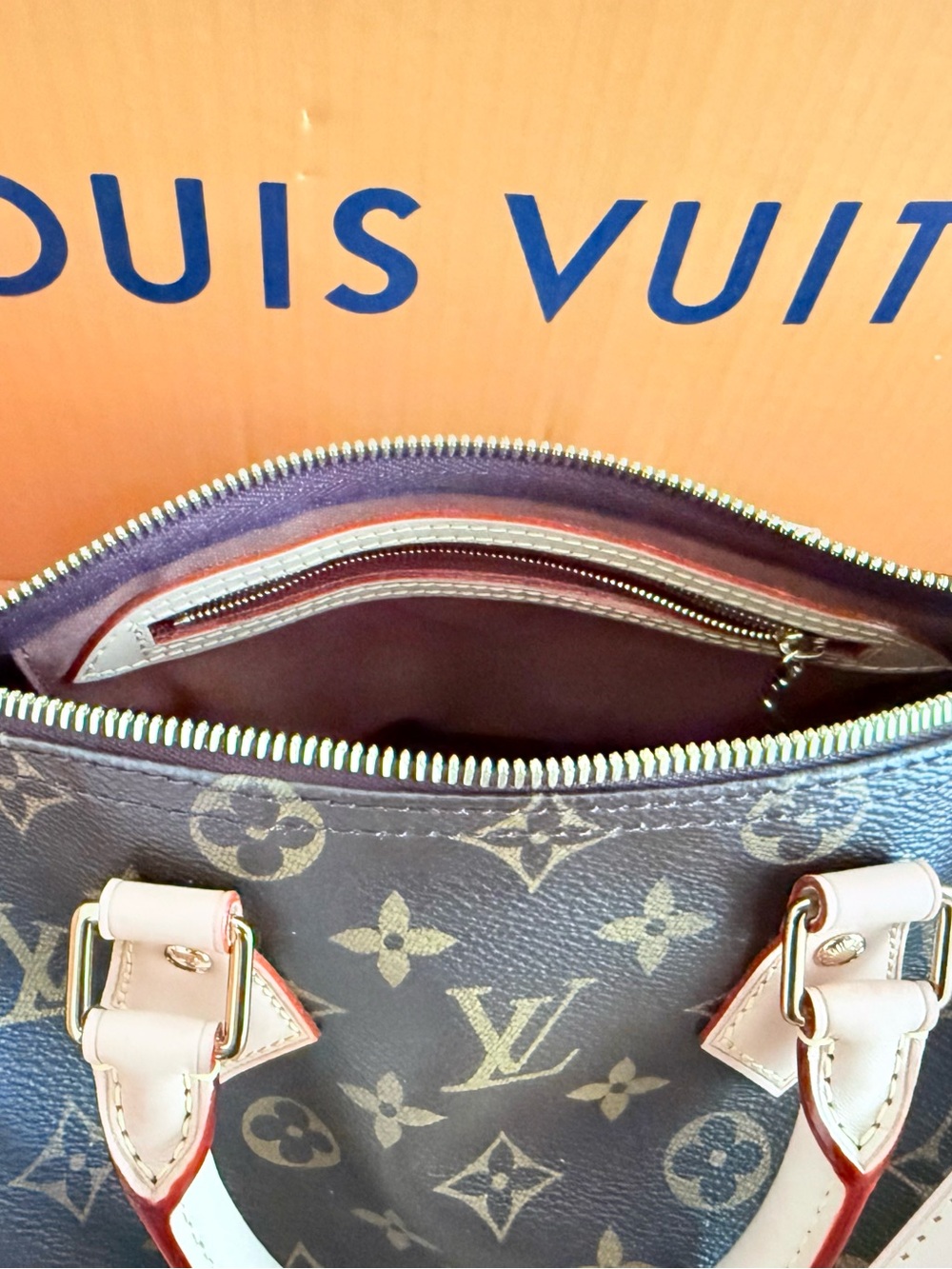 Louis Vuitton Brown Monogram- Speedy Bandoulière 25 - Picture 6 of 9